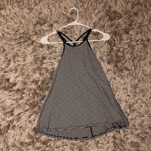 Striped racer back top